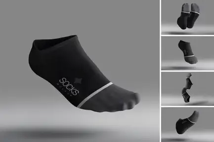 High Quality Socks Mockup