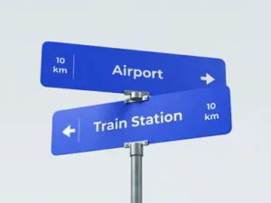 cover image high quality street sign mockup