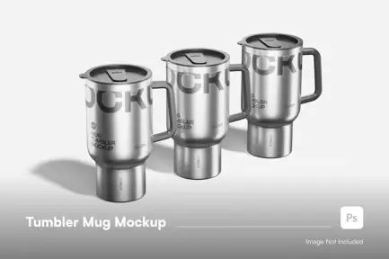 High Quality Tumbler Bottle Mockup