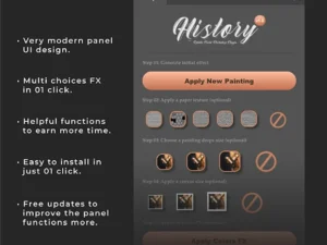 cover image history realistic painting art photoshop plugin