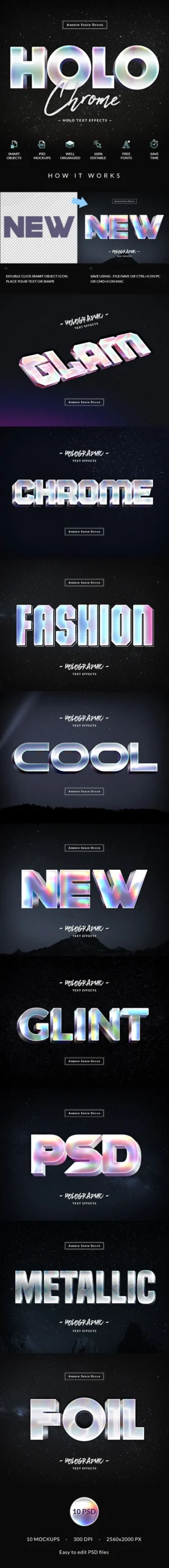 Holographic Text Effects vol 3