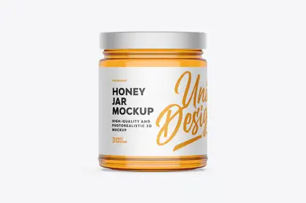 Honey Jar Mockup