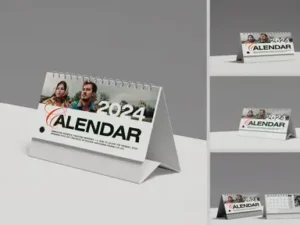 cover image horizontal calendar mockup