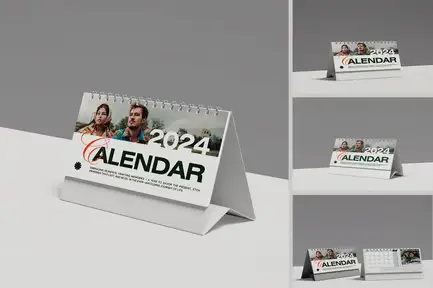 Horizontal Calendar Mockup