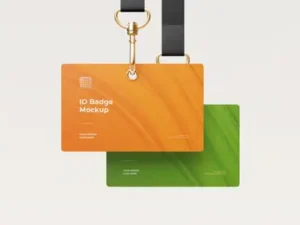 cover image id badge mockup