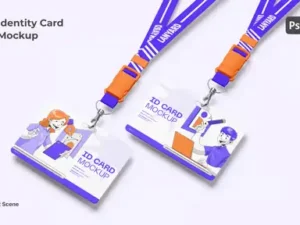 cover image id card mockup