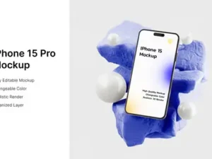 cover image iphone 15 pro mockup