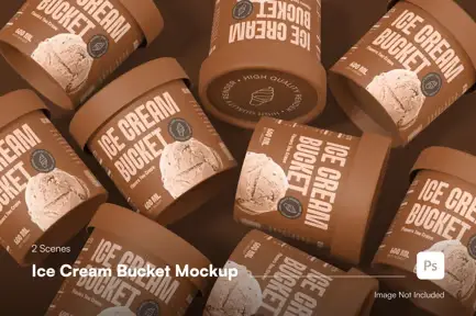 Ice Cream Cup Mockup