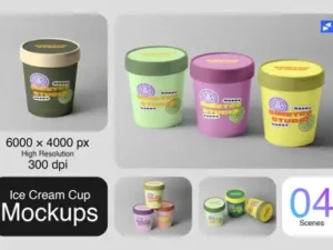 cover image ice cream mockup