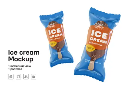 Ice Creame Mockup