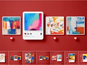 cover image instagram post mockup set 02