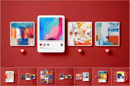 Instagram Post Mockup Set 02