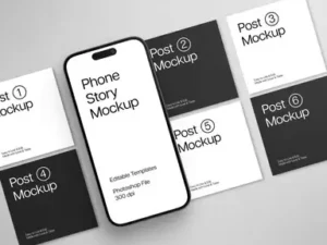 cover image instagram social media mockup