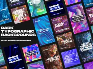 cover image instagram typographic backgrounds