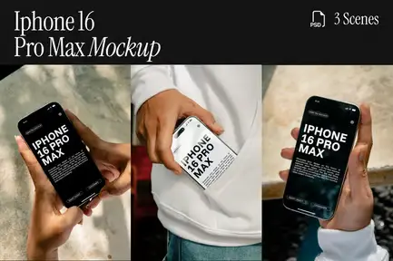 Iphone 16 Pro Max Mockup - VOL