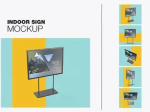 cover image isolated tv mockup