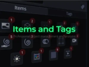 cover image items and tags
