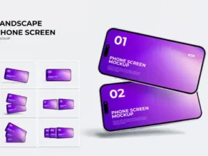 cover image landscape phone screen mockup