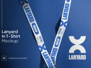 cover image lanyard mockup
