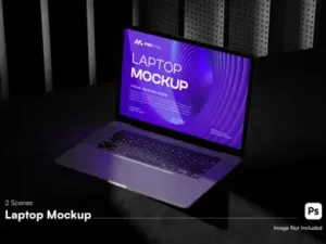 cover image laptop mockup