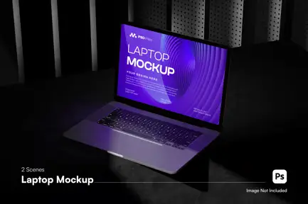 Laptop Mockup Scene 2