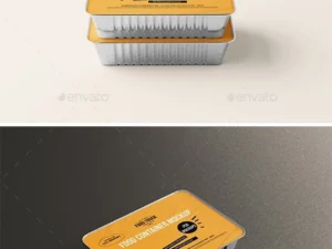cover image large aluminum food container box mockup