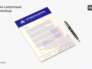 cover image letterhead mockup
