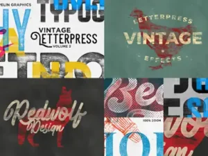 cover image letterpress screenprint texture effects vol3