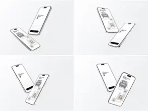 cover image levitating phone screen mockup v2