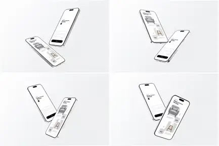 Levitating Phone Screen Mockup V2