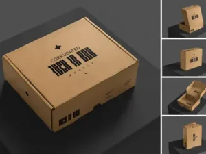 cover image mailer box mockup