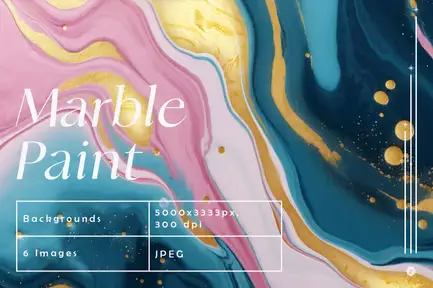 Adobe Photoshop Backgrounds Photo Overlay Bundle - 102 Overlays 6 cover image marble paint backgrounds