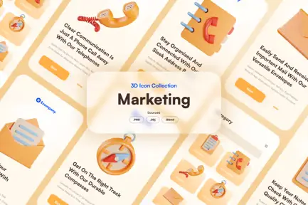 Marketing 3D Icon
