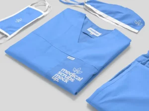 cover image medical scrub mockups