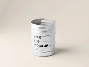 cover image metal beer keg mockups