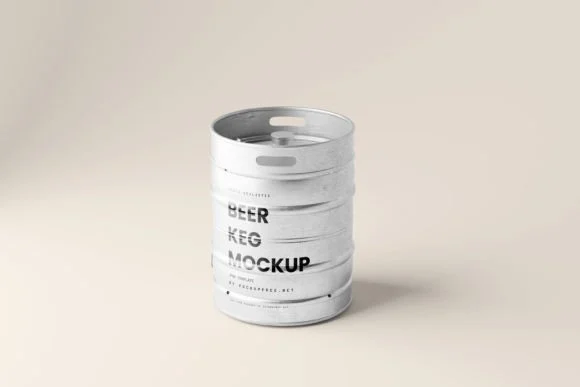 Metal Beer Keg Mockups