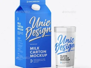 cover image milk carton mockup