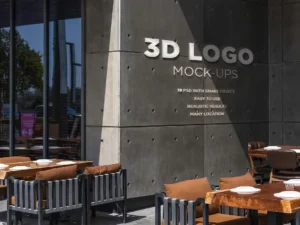 cover image modern logo mockups set