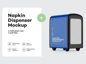 cover image napkin dispenser mockup