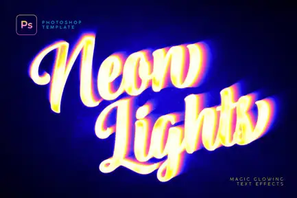 Neon Lights Text Effect