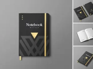 cover image notebook mockup