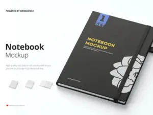 cover image notebook planner mockup 2