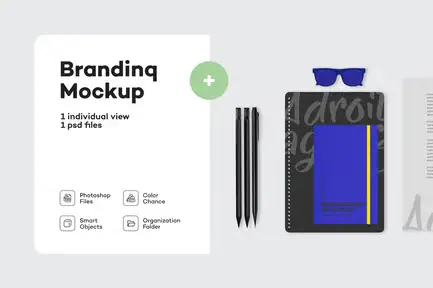 Office Equipment Branding Mockup
