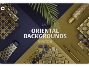 cover image oriental backgrounds collection