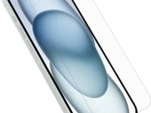 cover image otterbox iphone 15 pro max only glass screen protector flawless touch response fingerprint resistant easy installation