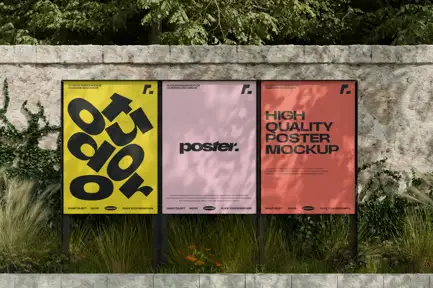 Outdoor 3 Poster Mockup
