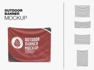 cover image outdoor banner mockup