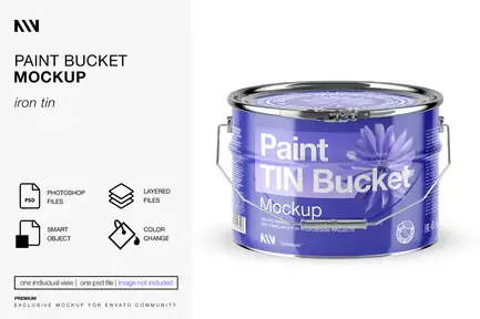 Paint Bucket Mockup