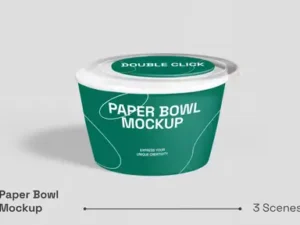 cover image paper bowl mockup