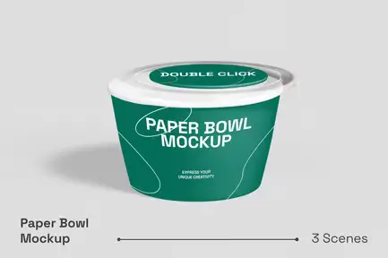 Paper Bowl Mockup